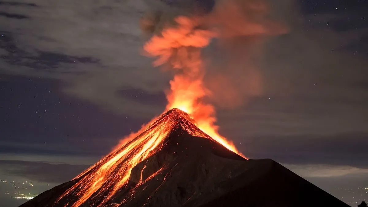 Volcanic eruption